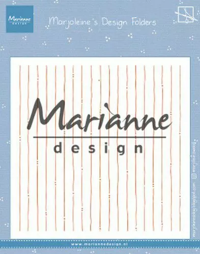 Marianne Design Embossing Folder 6x6 Marjoleine's Stripes DF3456