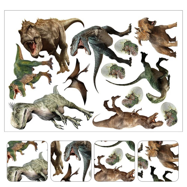 Stickers Muraux Enfant Dinosaures Lumineux Autocollant Muraux Lumineux Dinosaure Amovible
