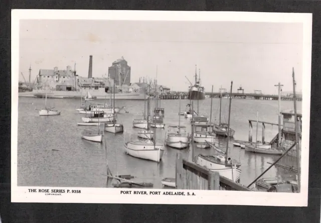 C3807 Australia SA Port Adelaide River #9358 vintage Rose Series postcard