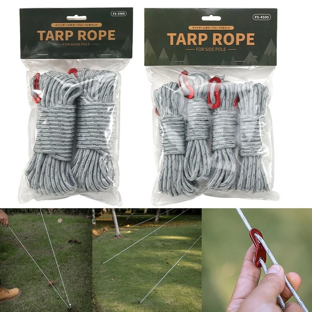 10 Tendeurs de Corde 3 Trous pour Camping - Accessoire de Tente et