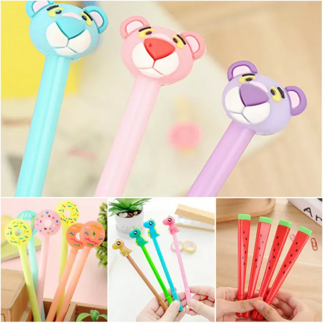 6Pcs Cute Style Gel Pen Ballpoint Stationery Writing Sign Child School Office 3