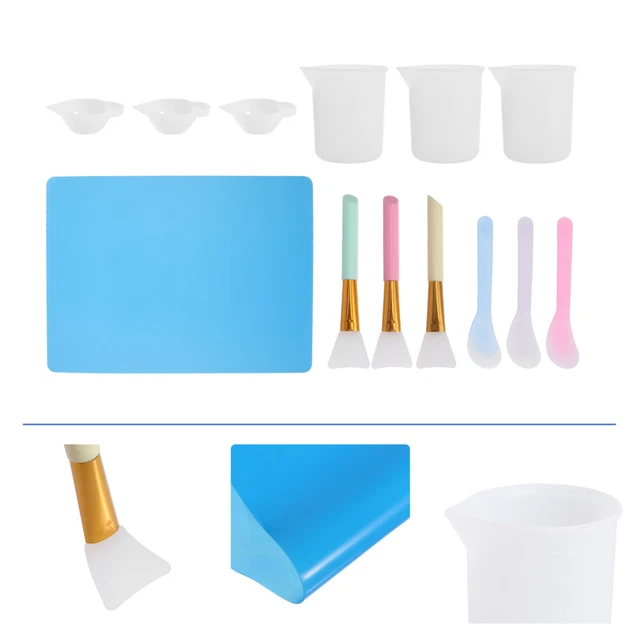 13 kits hágalo usted mismo herramienta de aplicación de pegamento juego de espátulas molde de silicona herramientas para hacer