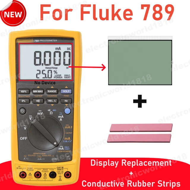 For Fluke 789 ProcessMeter Digital Multimeters LCD Display Screen Repair Parts