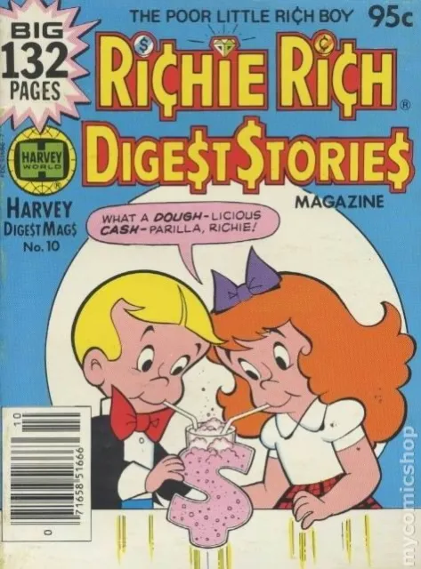 Richie Rich Digest Stories #10 VG/FN 5.0 1981 Stock Image Low Grade