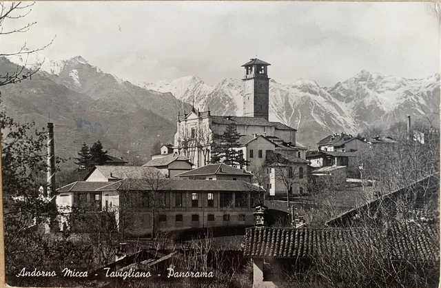 Cartolina Adorno Micca Tavigliano Biella viaggiata