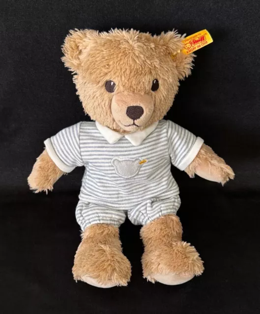 Steiff Bär Teddy Schlaf-Gut Stofftier 239908 Knopf & Fahne 25 Cm Bear Anzug. Top