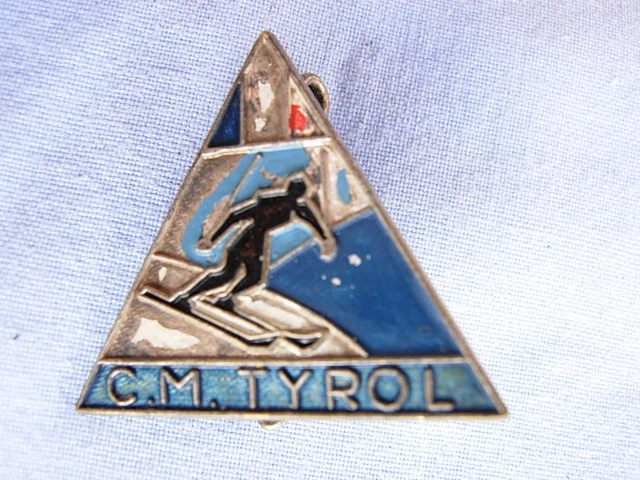 Insigne Ancien Ski Chamois En Bronze - Vintage, Occasion, Made In France