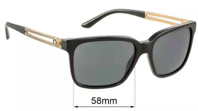 SFx Replacement Sunglass Lenses fits Versace VE 4307 - 58mm Wide