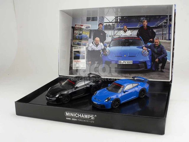 Minichamps 1:18 Porsche 911 (992) GT3 2021 gardes rouge / argent jantes 143069005 modèle voiture 143069005 4012138750470