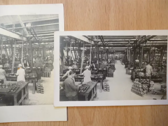 2 Real Photo Factory Postcards By H Jones Gloucester Possibly Martyn Cheltenham