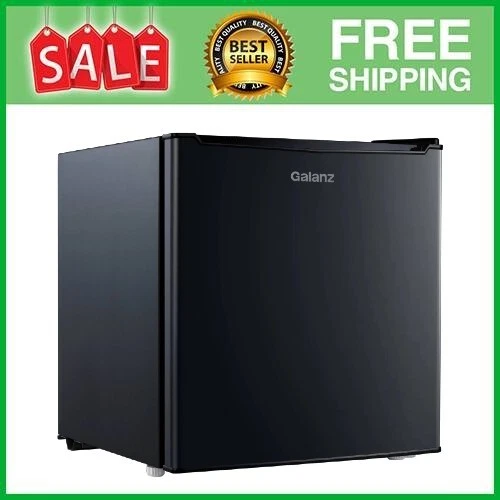 GALANZ 1.7 CU Ft Single Door Mini Fridge GL17BK, Black 74.37 PicClick