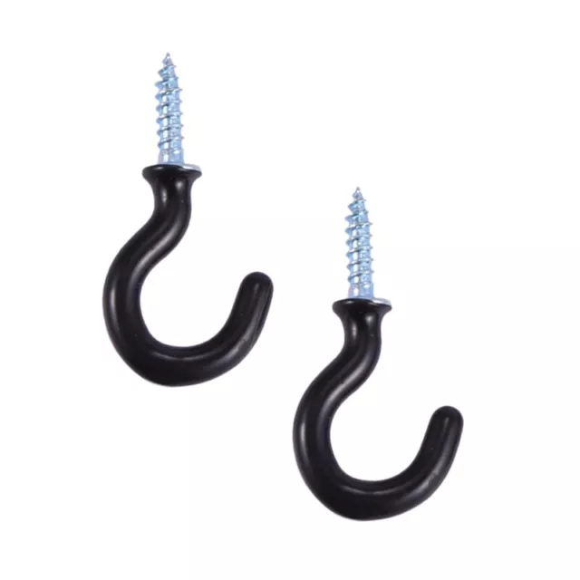 50 pcs 1.1 cm cup cup shoulder hooks in metal screw coated in plast3853