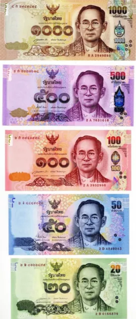 Thailand - P-118-122 - Foreign Paper Money - Paper Money - Foreign