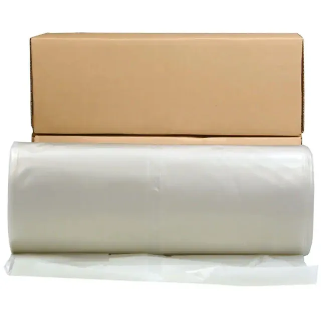 12 ft x 100 ft Plastic Sheeting Roll Extra Heavy Duty White - Clear Opaque 6 mil