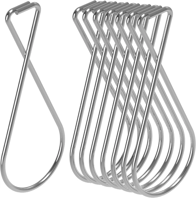 NACETURE Ceiling Hook Clips- 100 Pack Drop Ceiling Hanger Hooks Hanging on Tile,