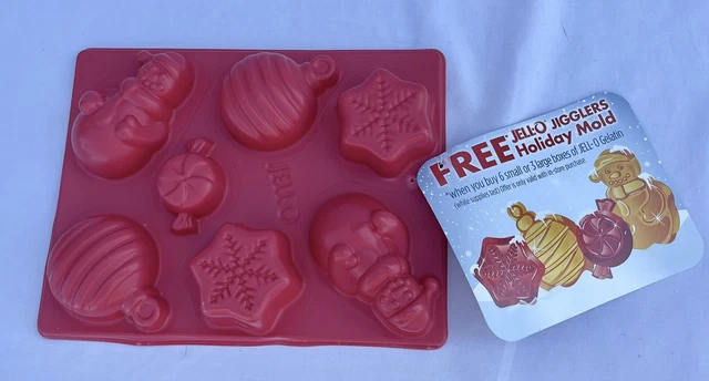 Raros postres de Navidad o tiros de gelatina molde de jigglers para vacaciones de jigglers con 7 orificios