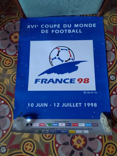 Affiche Collector Coupe Du Monde De Football France 98