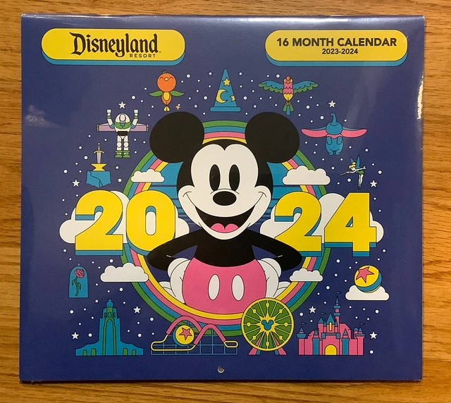 DISNEY PARKS DISNEYLAND 20232024 Mickey Mouse 16 Month Calendar New in