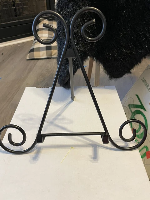 Iron Easel Plate Book Picture Display 11” X 12”.  BV 1