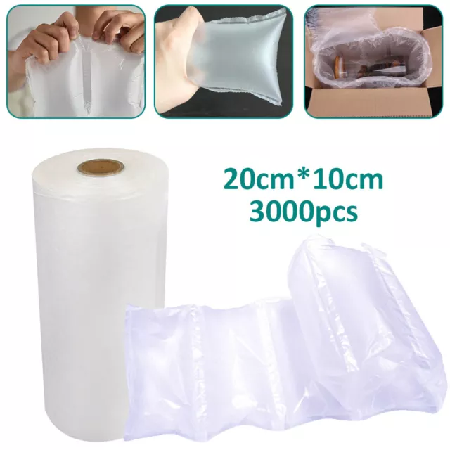 3000pcs Air Pillow Bag Machine Roll Bubble Cushion Wrap Film for Packaging New