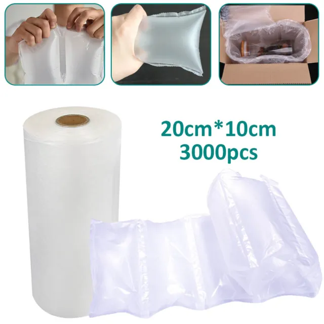 VIECAM 5 x 8 Air Pillow Bubble Cushion Filler Bag Roll Packing Film 984ft