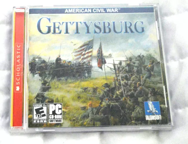 SCHOLASTIC AMERICAN CIVIL WAR GETTYSBURG CD ROM Software 2005 Booklet & Game