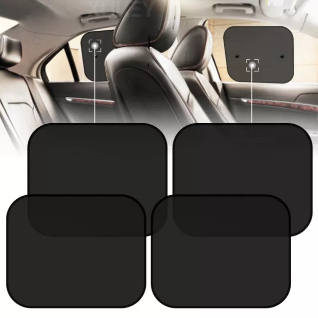 4 Car Sun Shade Side Window Curtain Visor Anti UV Mesh Cover Kids Baby Protector