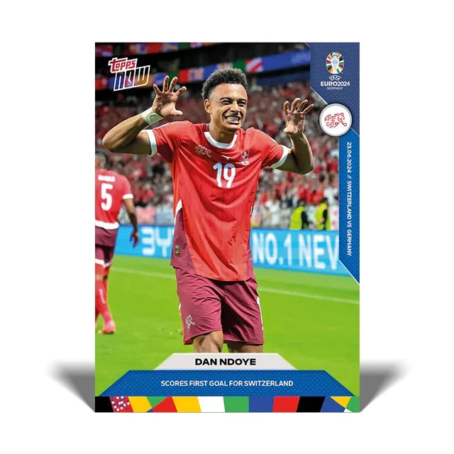 Euro Core Card TOPPS NOW UEFA EURO 2024 - Card 025 - Dan Ndoye - Switzerland $14.70 ...