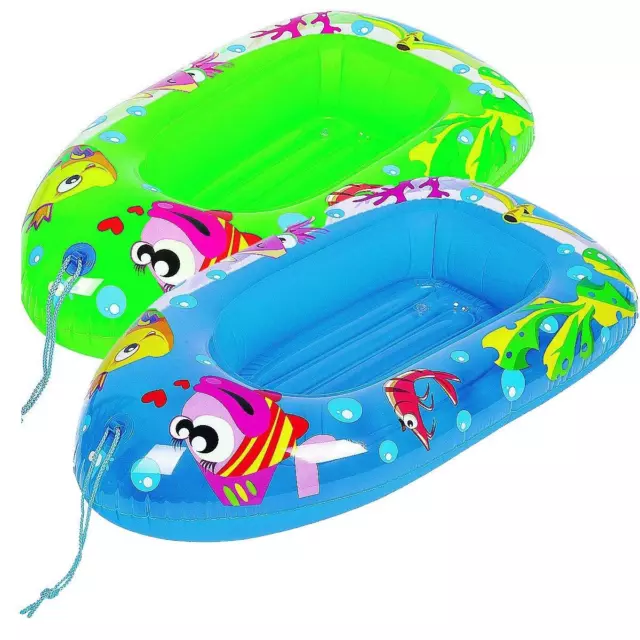 Child Kids Inflatable Pool Dingy Boat Toy Blow Up Float Sea Beach Lounger Swim