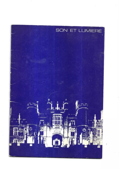 Son et Lumiere Programme June 30 - September 24, 1966, at Hampton Court Palace