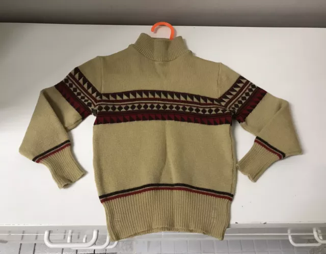 Original Vintage 70s Jumper Kids Childrens Unisex Boy Girl Retro  Jumper Knit