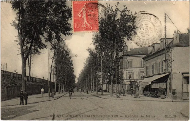 CPA AK Villeneuve St.Georges Avenue de Paris FRANCE (1282884)