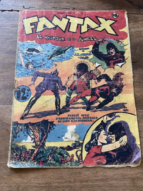 Fantax 8 Chott 1946 Le Vautour De La Jungle État Correct