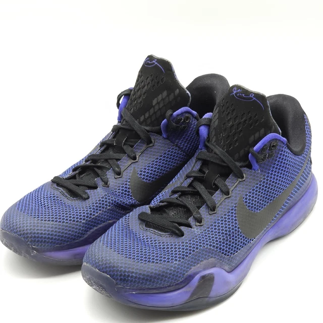 Nike Kobe 10 X “Blackout” Mens Size 11 2015 Black Persian Violet 705317-005  $184.99 - Picclick