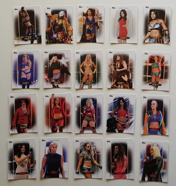 WWE Wrestling Womens Division 2017 Topps komplett 100 Trading Cards + Schachtel 2