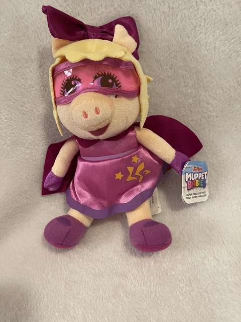 Disney Junior Muppet Babies Plush - Super Fabulous Miss Piggy 7” w/ tag attached