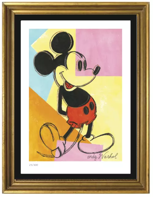 Andy Warhol "Mickey Mouse" Collector Edition Signed/Numbered + COA (unframed)