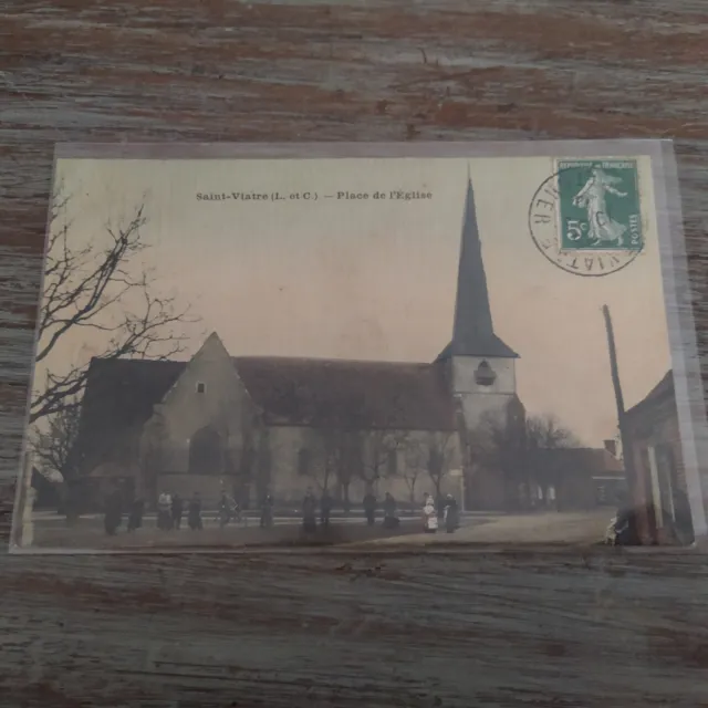 CPA 41 St VIATRE - PLACE DE L'EGLISE