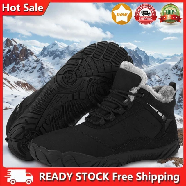 WINTER PLUSH BOOTS Wide Toe Box Barefoot Shoes Waterproof for Hiking