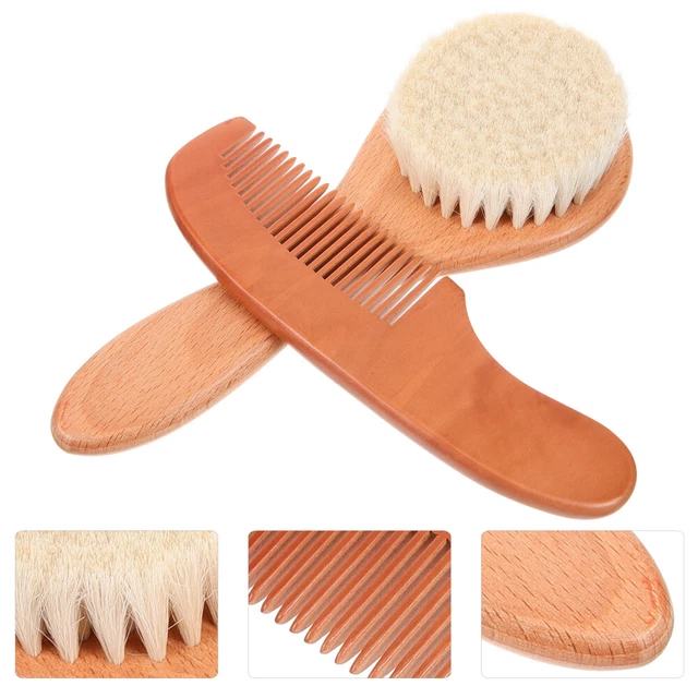 1 Set of Baby Brush and Comb Set Newborn Multi-use Baby Bathing Brush and Comb