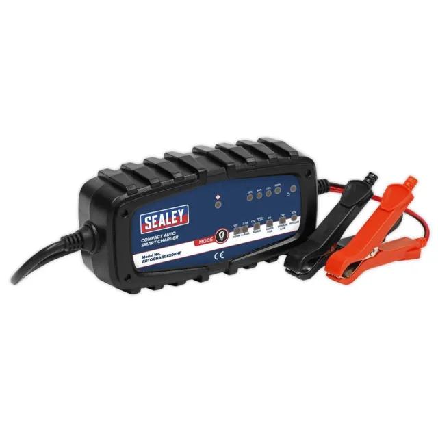 Sealey Compact Auto Smart Chargeur & Mainteneur 2A 6/12V