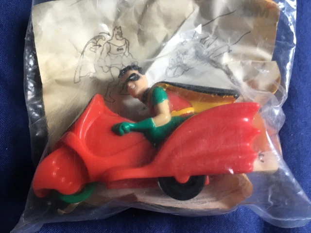 WARNER BROS BATMAN Animated Robin Bike McDonald’s Happy Meal Toy Sealed