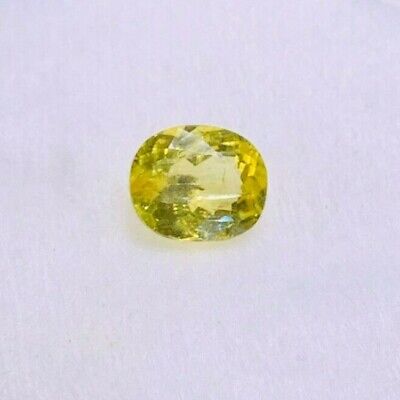 2.71 Cts Natural Untreated Rare Yellow Oval Cut Brazilian Apatite