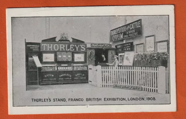 Postcard, Thorley's Stand, Franco British Exhibition, 1908