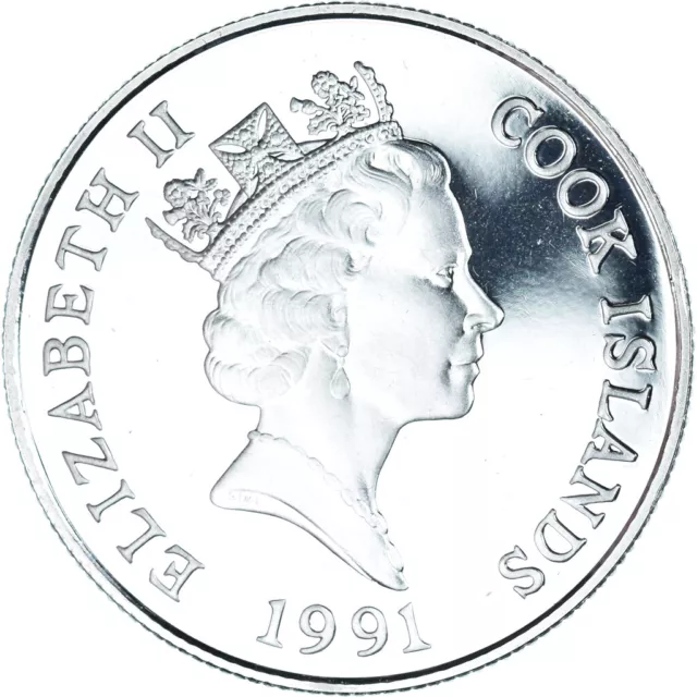 [#1141491] Münze, Cookinseln, Elizabeth II, 5 Dollars, 1991, World Cup 94.be, ST