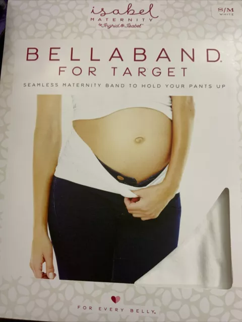 🍼 Isabel Maternity Bellaband For  S/M  Band To Hold Up Pants White👌🆕