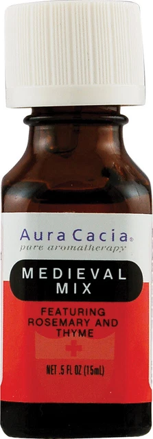 Mezcla medieval Essential Solutions de Aura Cacia, 0,5 oz