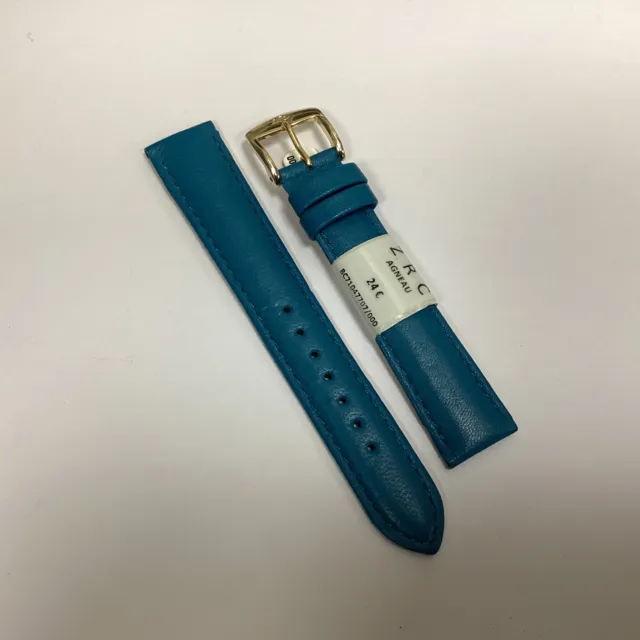 Bracelet montre à dégagement rapide cuir Veluro turquoise sans coussinet  18mm 20mm 22mm 24mm