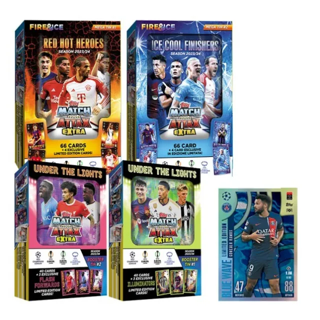 Topps Match Attax Extra 2024 - Tin Bundle - Set of 4 Tins