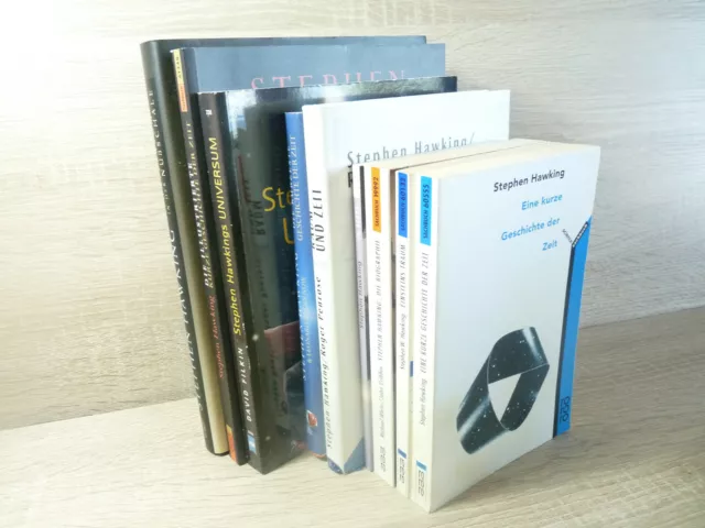 Stephen Hawking: Einsteins Traum, Raum und Zeit u. a. / Sammlung mit Biografie